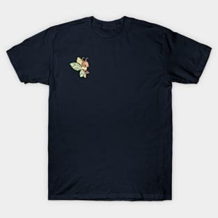 Butterfly with Green leaf Wings T-Shirt